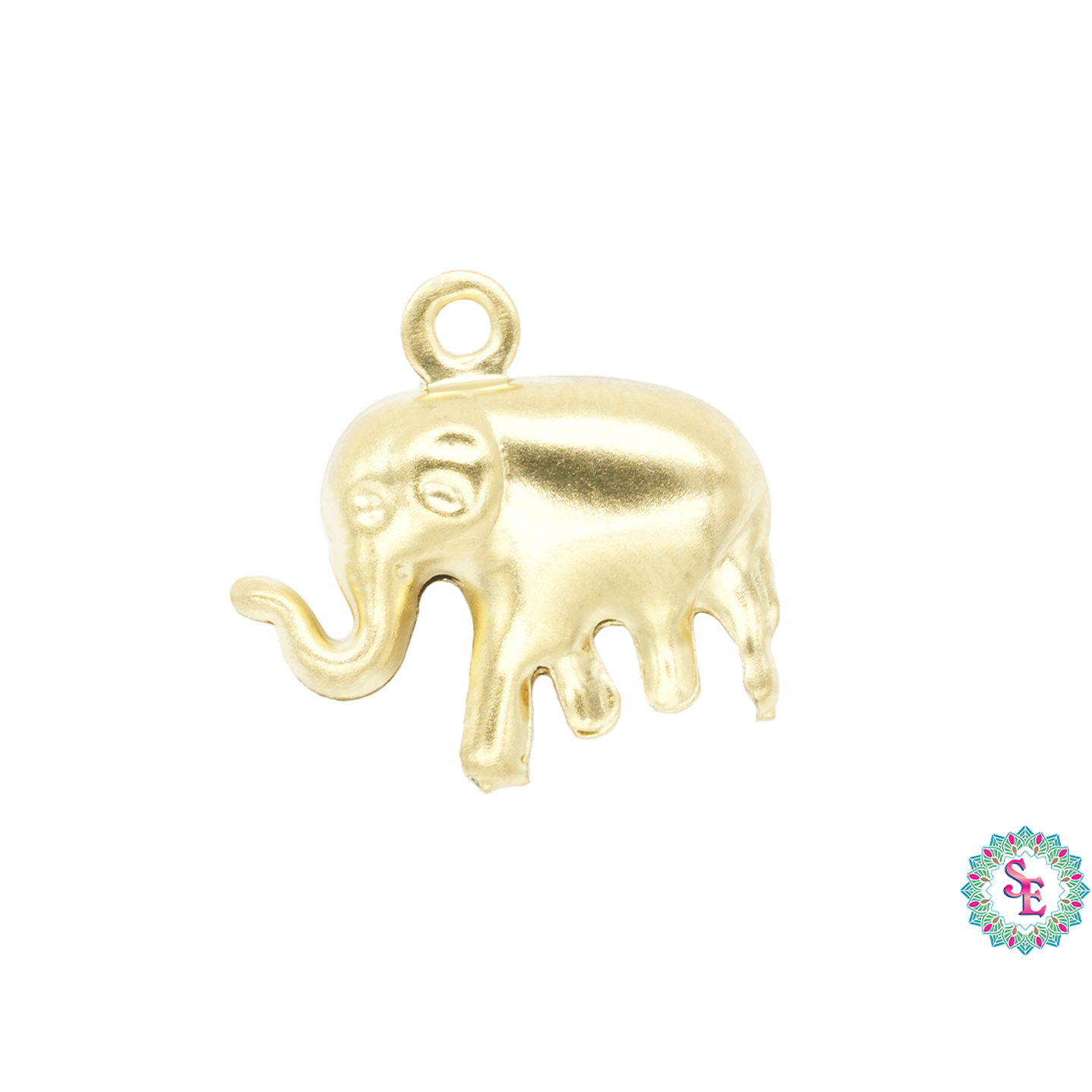 ACERO DORADO DIJE ELEFANTE 14MM 1