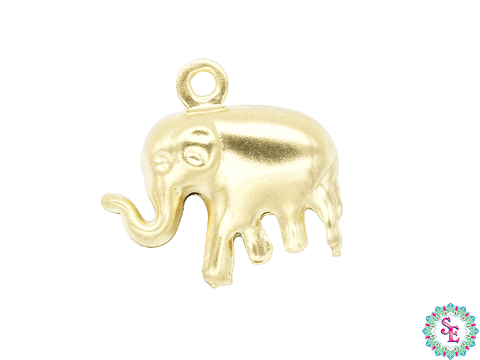 ACERO DORADO DIJE ELEFANTE 14MM