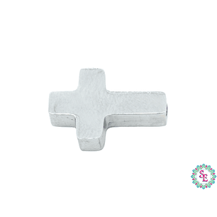 ACERO PLATEADO CENTRO CRUZ PQ 15*9MM
