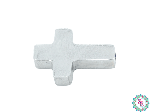 ACERO PLATEADO CENTRO CRUZ PQ 15*9MM