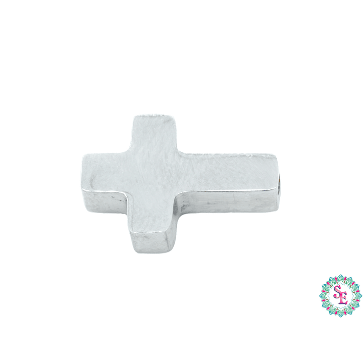 ACERO PLATEADO CENTRO CRUZ PQ 15*9MM 1