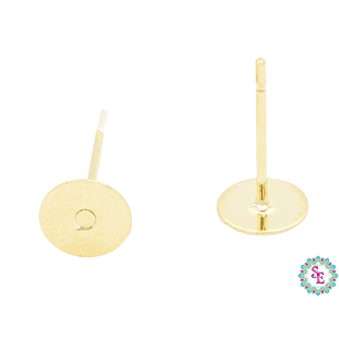 TOPO ACERO DORADO PLANO  6MM