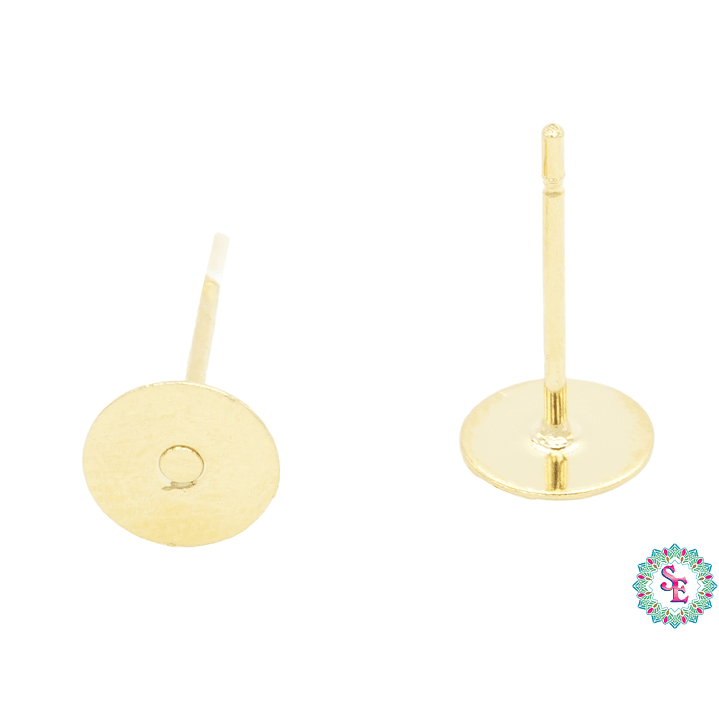 TOPO ACERO DORADO PLANO  6MM 1