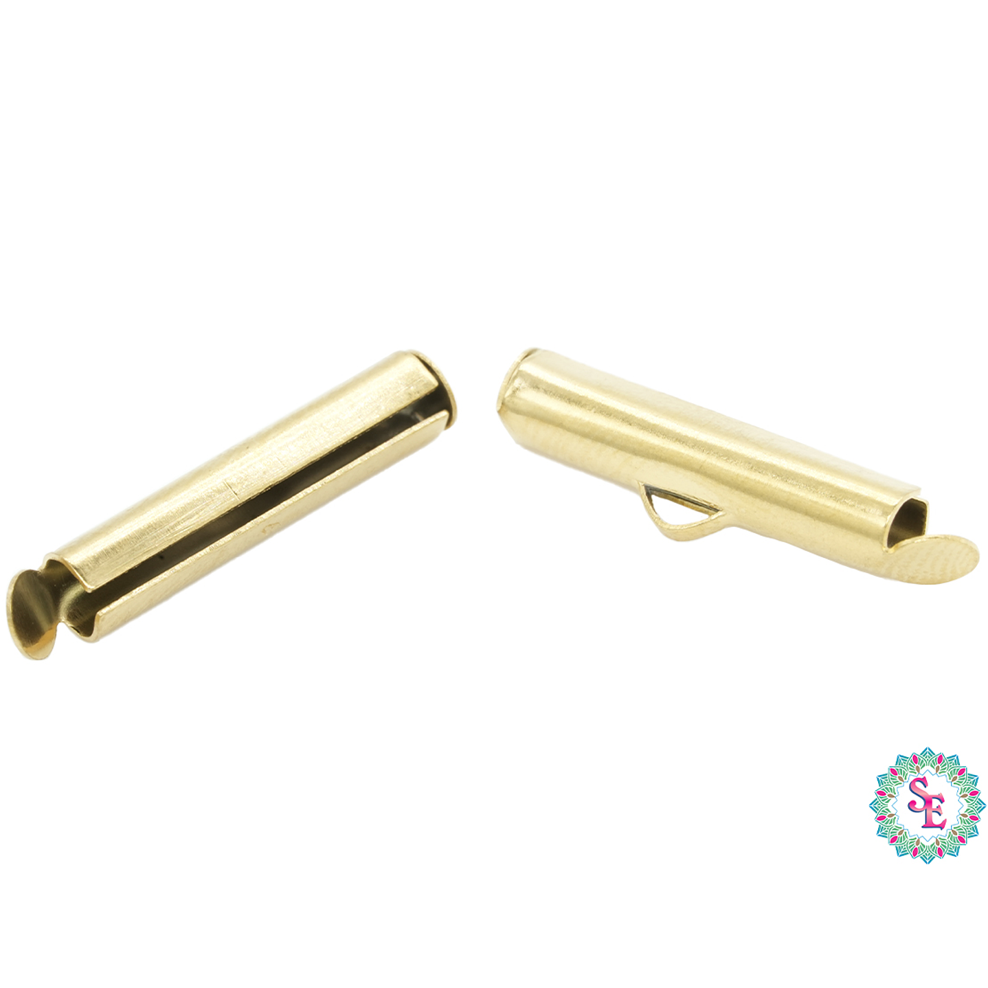 ACERO DORADO TERMINAL FLAUTA (MIYUKI-CHAQUIRA) 20MM  1