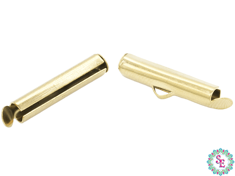 ACERO DORADO TERMINAL FLAUTA (MIYUKI-CHAQUIRA) 20MM 