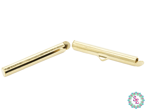 ACERO DORADO TERMINAL FLAUTA 30MM