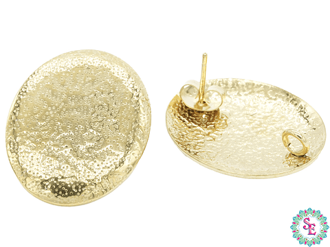 ACERO DORADO TOPO 126 OVALO  25*20MM 