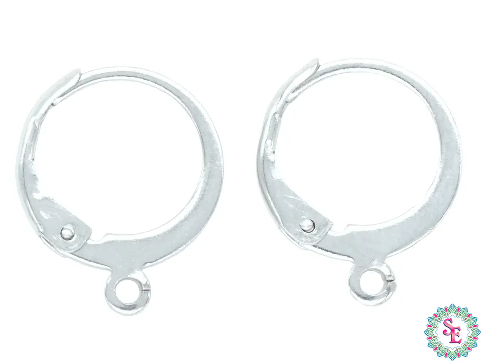 ACERO PLATEADO GANCHO CALTALAN LISO REDONDO  15*12MM  1