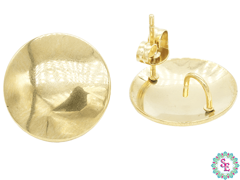 ACERO DORADO TOPO 90  REDONDO CONCAVO 15MM