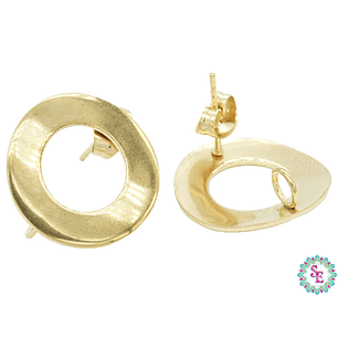 ACERO DORADO TOPO 43 REDONDO HUECO GRANDE 18MM