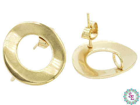 ACERO DORADO TOPO 43 REDONDO HUECO GRANDE 18MM