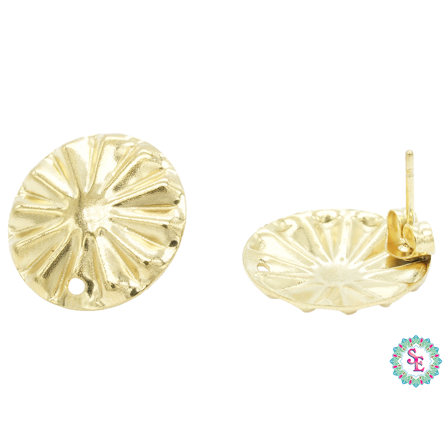 ACERO DORADO TOPO 80 REDONDO FLOR ACANALDO 17MM 1