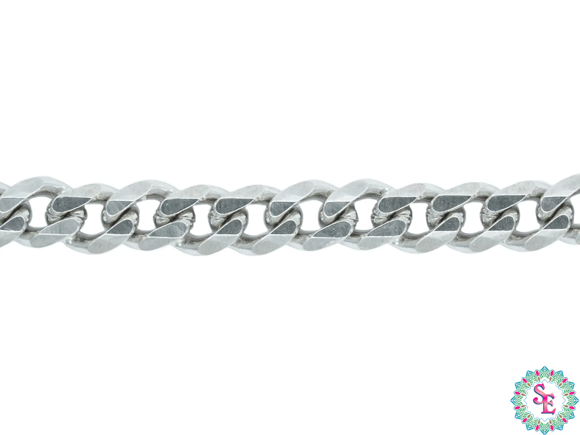 ACERO PLATEADO CADENA CUBANA 1.5MM 1