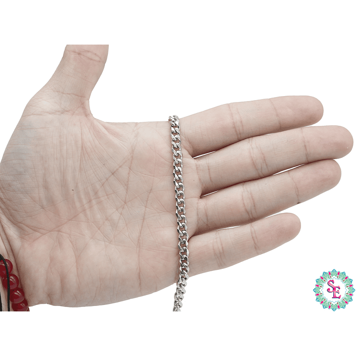 ACERO PLATEADO CADENA CUBANA 1.5MM 2