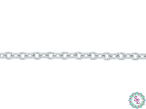 ACERO PLATEADO CADENA MARTILLADA 0.4MM