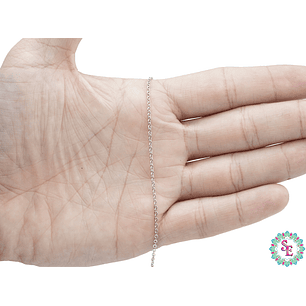 ACERO PLATEADO CADENA MARTILLADA 0.4MM