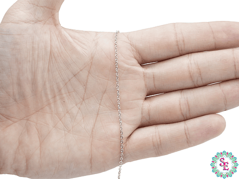 ACERO PLATEADO CADENA MARTILLADA 0.4MM