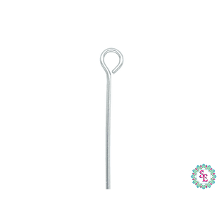 ACERO PLATEADO ALFILER ARGOLLA 0.7*30MM