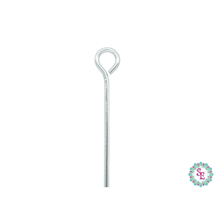 ACERO PLATEADO ALFILER ARGOLLA 0.7*40MM 1