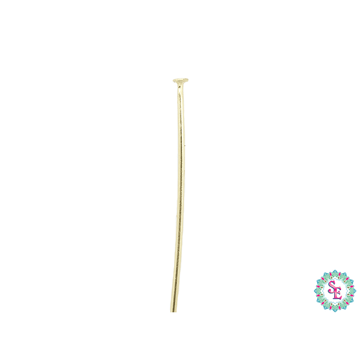 ACERO DORADO ALFILER CABEZA PLANA 0.7*40MM  1