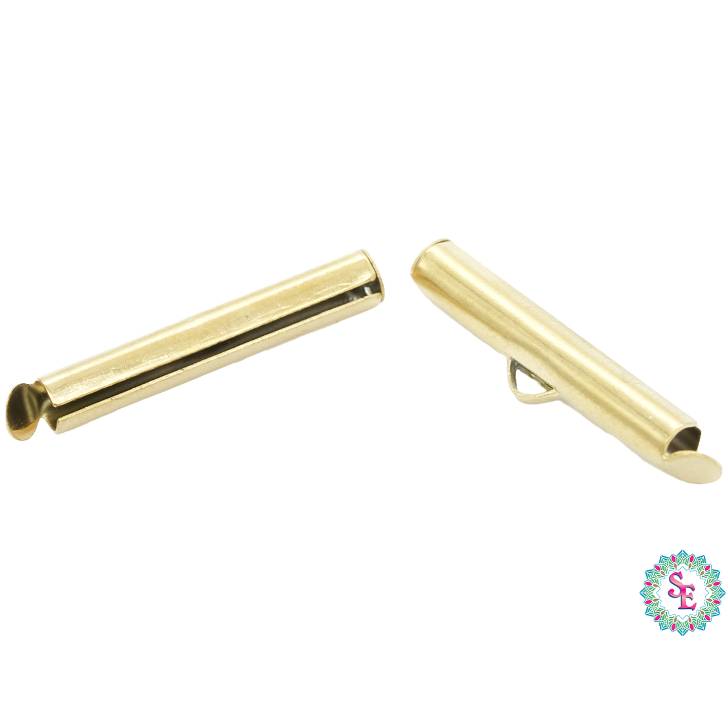 ACERO DORADO TERMINAL FLAUTA 25MM (MIYUKI-CHAQUIRA)  1