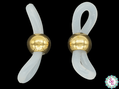 ACERO DORADO TERMINAL GAFA TRANSPARENTE BALIN 2*0.6MM