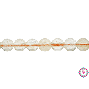 PIEDRA NATURAL LISA CITRINO # 6MM