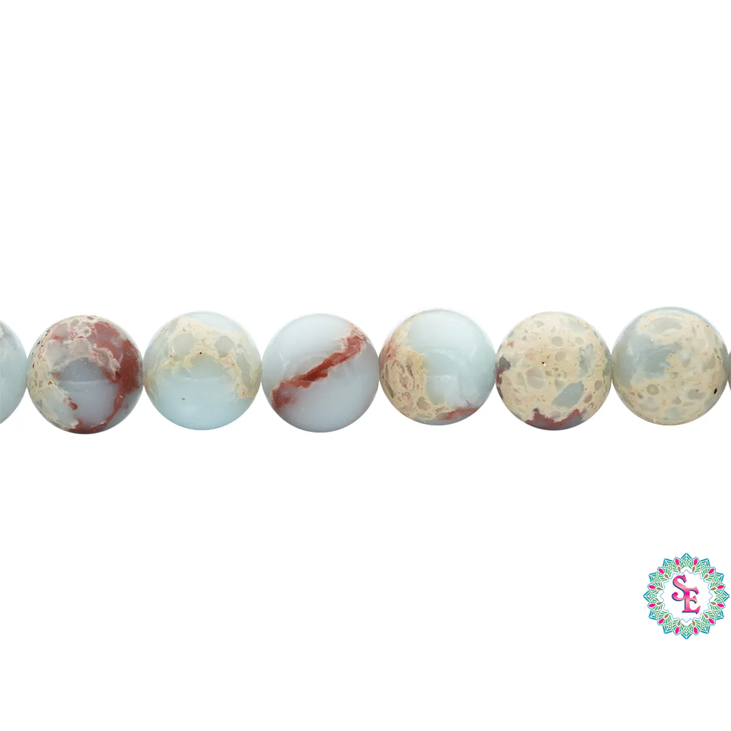 PIEDRA NATURAL LISA JASPER IMPERIAL # 8MM 1