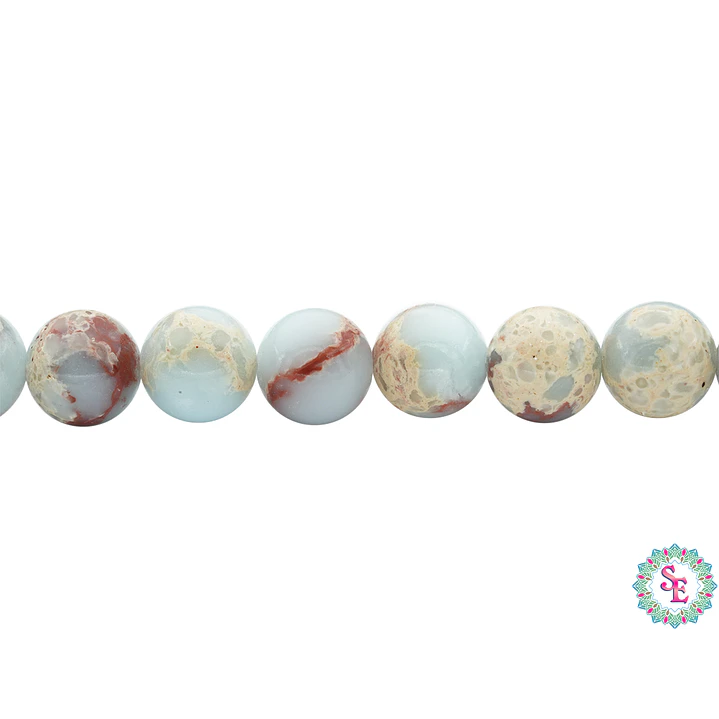 PIEDRA NATURAL LISA JASPER IMPERIAL # 8MM 1