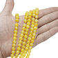 PIEDRA NATURAL LISA AGATA CRAQUELADA AMARILLA # 8MM  - Miniatura 2