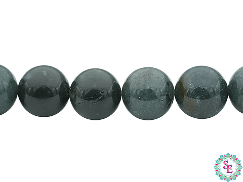 PIEDRA NATURAL LISA AGATA MUSGO # 10MM