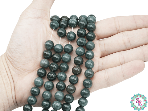 PIEDRA NATURAL LISA AGATA MUSGO # 10MM