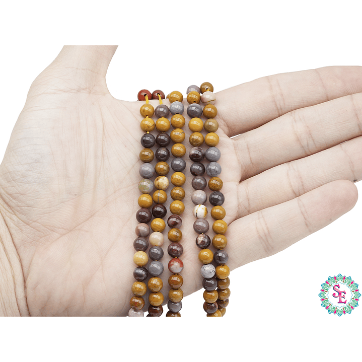 PIEDRA NATURAL LISA MOKAITA # 6MM 2