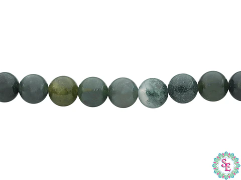 PIEDRA NATURAL LISA AGATA MUSGO # 6MM