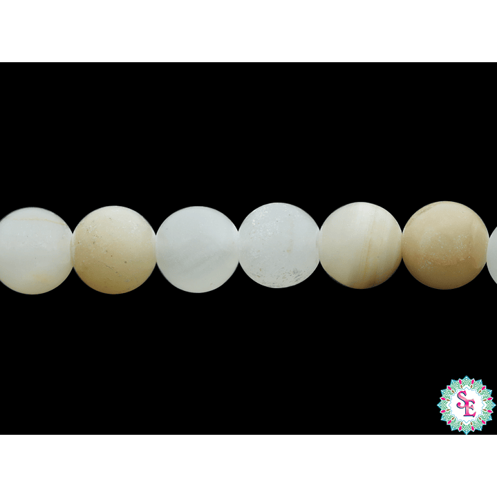 PIEDRA NATURAL LISA JADE AMARILLO # 8MM 1