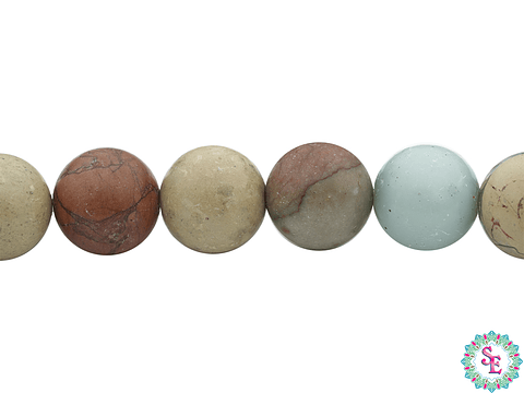 PIEDRA NATURAL REDONDA JASPER SERPENTINA # 10MM