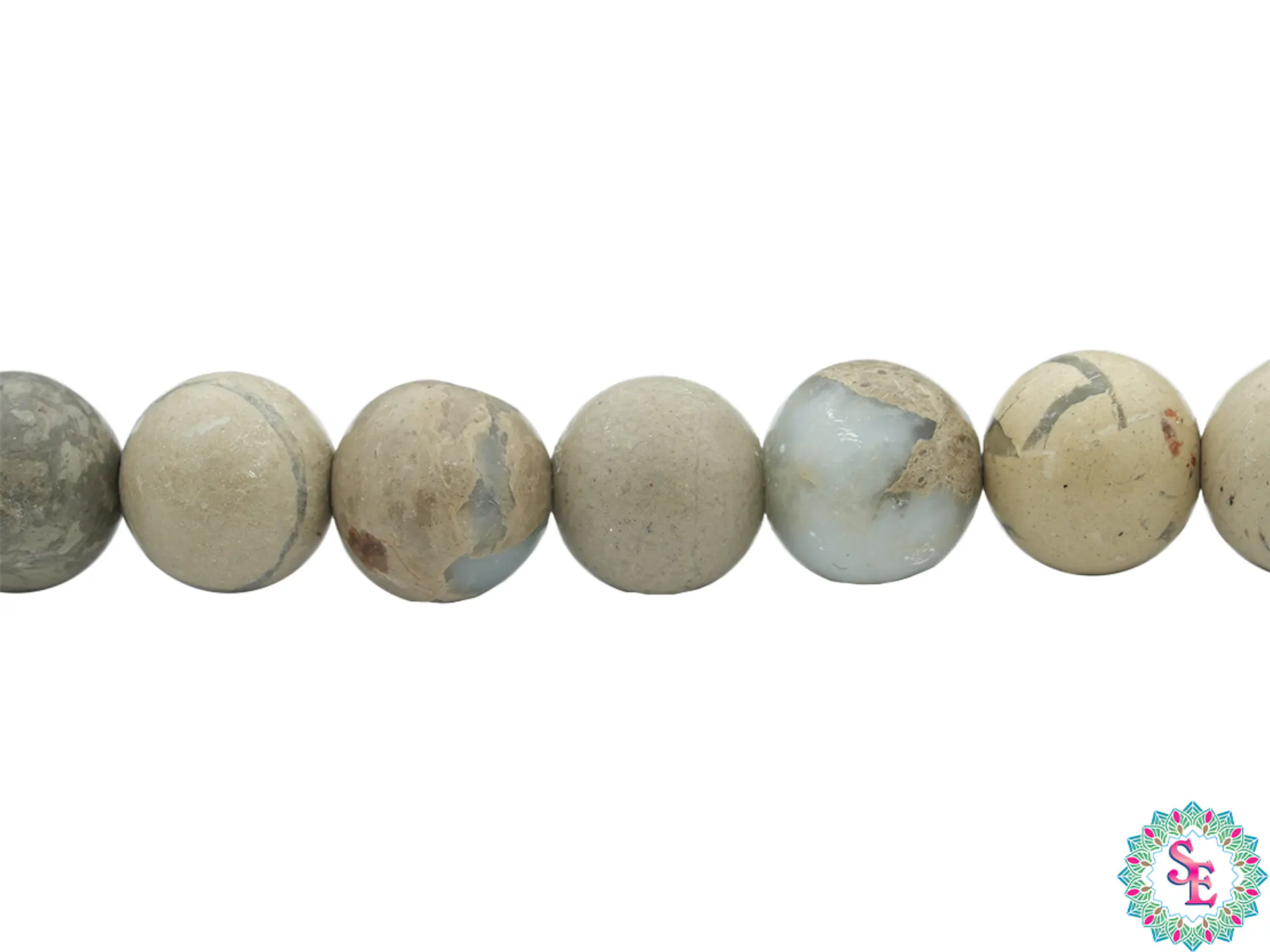 PIEDRA NATURAL LISA JASPER SERPENTINA # 8MM 1