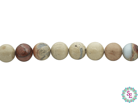 PIEDRA NATURAL LISA JASPER SERPENTINA 6MM