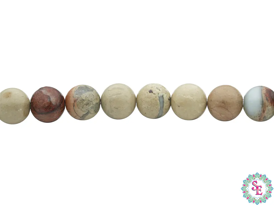 PIEDRA NATURAL LISA JASPER SERPENTINA 6MM 1