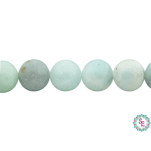 PIEDRA NATURAL LISA AMAZONITA # 10MM