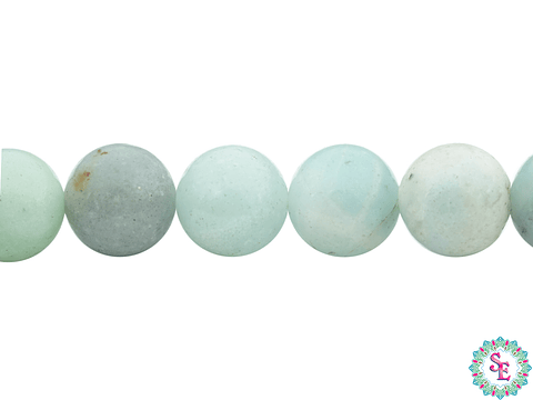PIEDRA NATURAL LISA AMAZONITA # 10MM