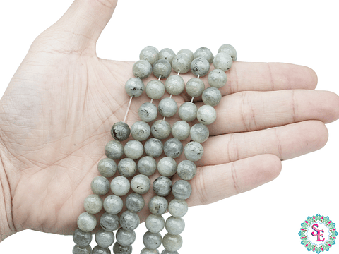 PIEDRA NATURAL LISA LABRADORITA  # 10MM