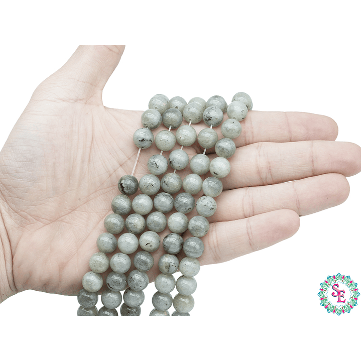 PIEDRA NATURAL LISA LABRADORITA  # 10MM 2