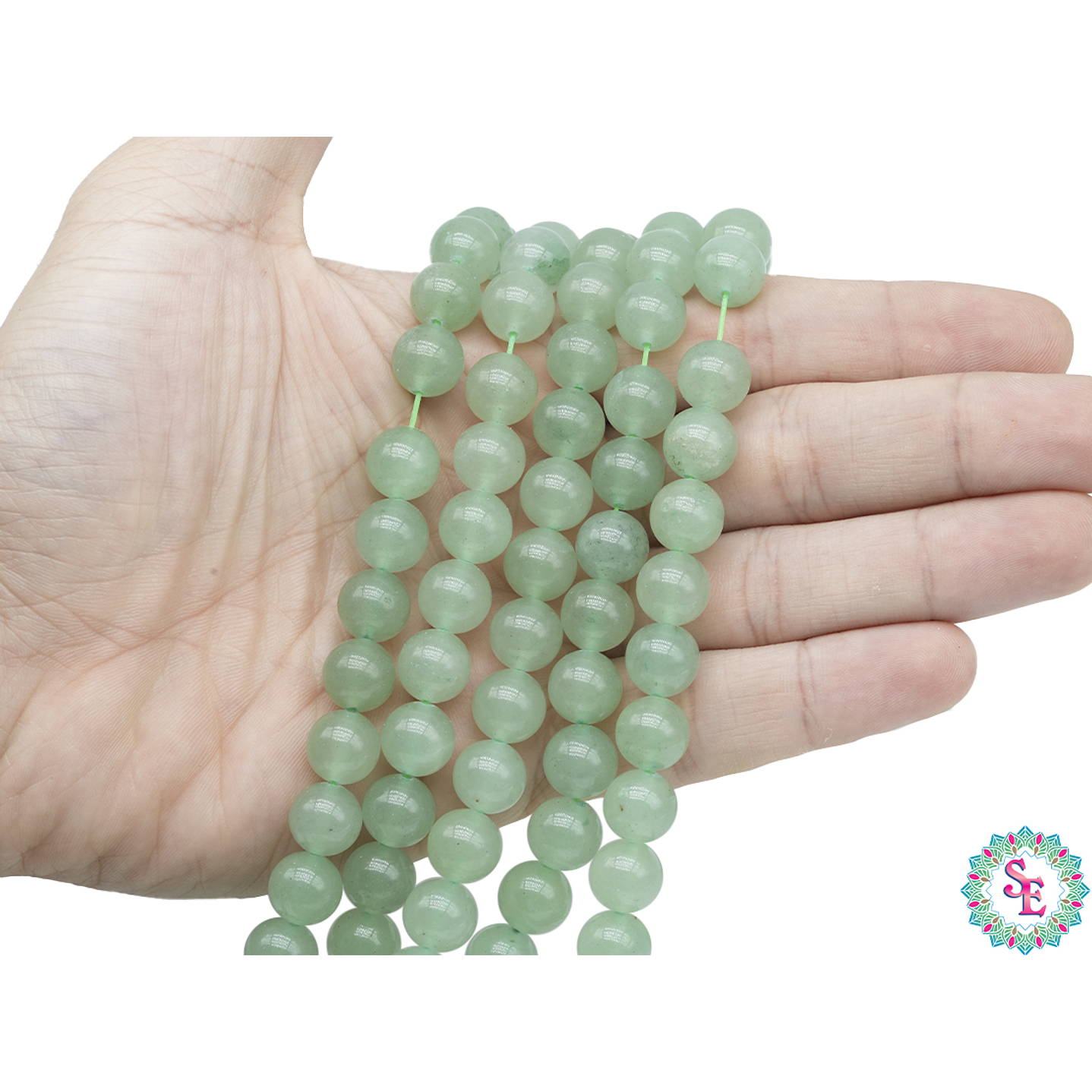 PIEDRA NATURAL LISA AVENTURINA # 10MM 2