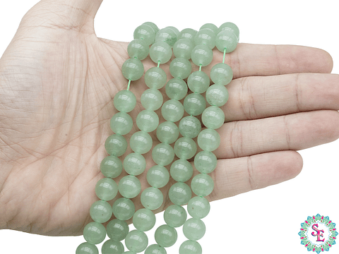 PIEDRA NATURAL LISA AVENTURINA # 10MM