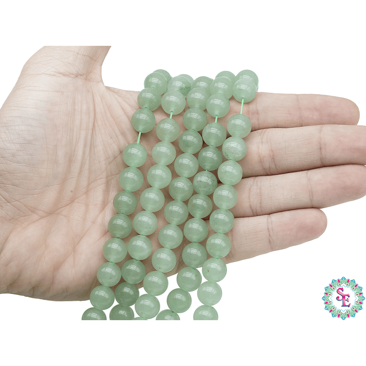 PIEDRA NATURAL LISA AVENTURINA # 10MM 2