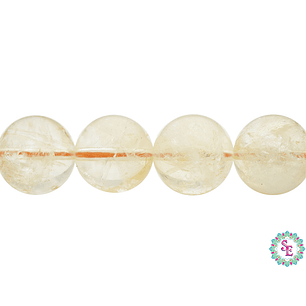 PIEDRA NATURAL LISA CITRINO # 12MM