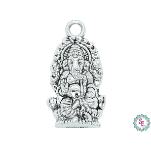 SAMAK PLATEADA DIJE 124  GANESHA 27MM 