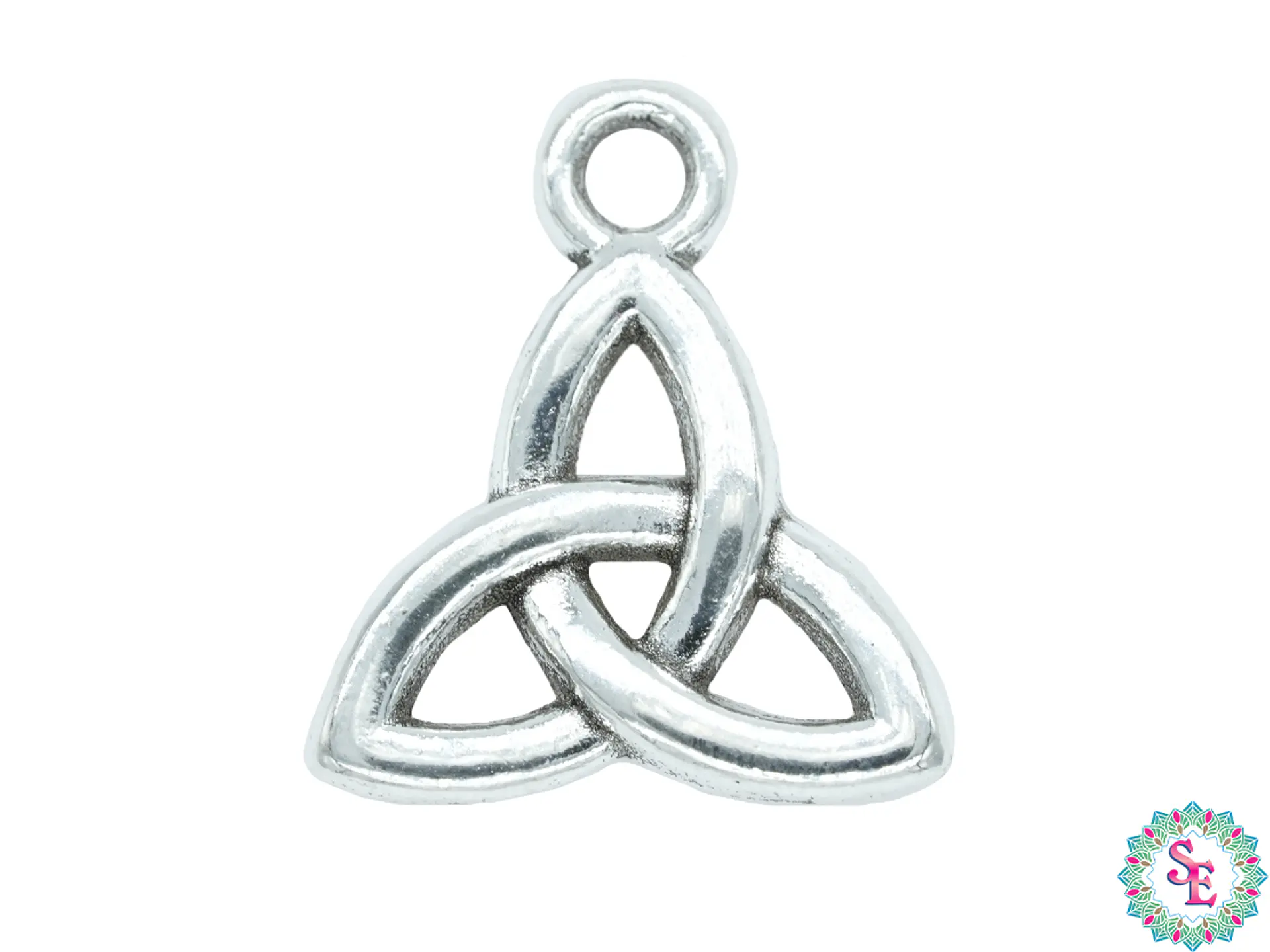 SAMAK PLATEADA DIJE AMULETO CELTA 13MM PAQUETE POR 30 UNIDADES APROX 1