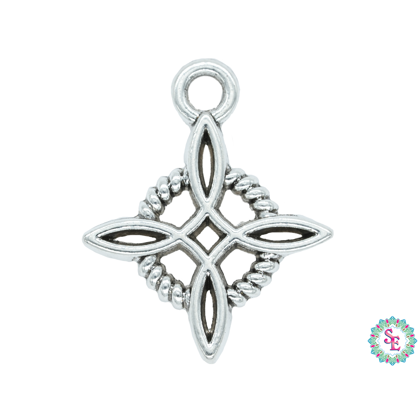 SAMAK PLATEADA DIJE 157 NUDO DE LA BRUJA 18MM 1